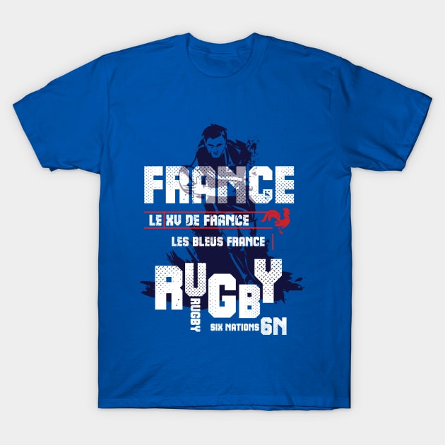 France Rugby Fan Memorabilia Les Bleus T-Shirt by CGD